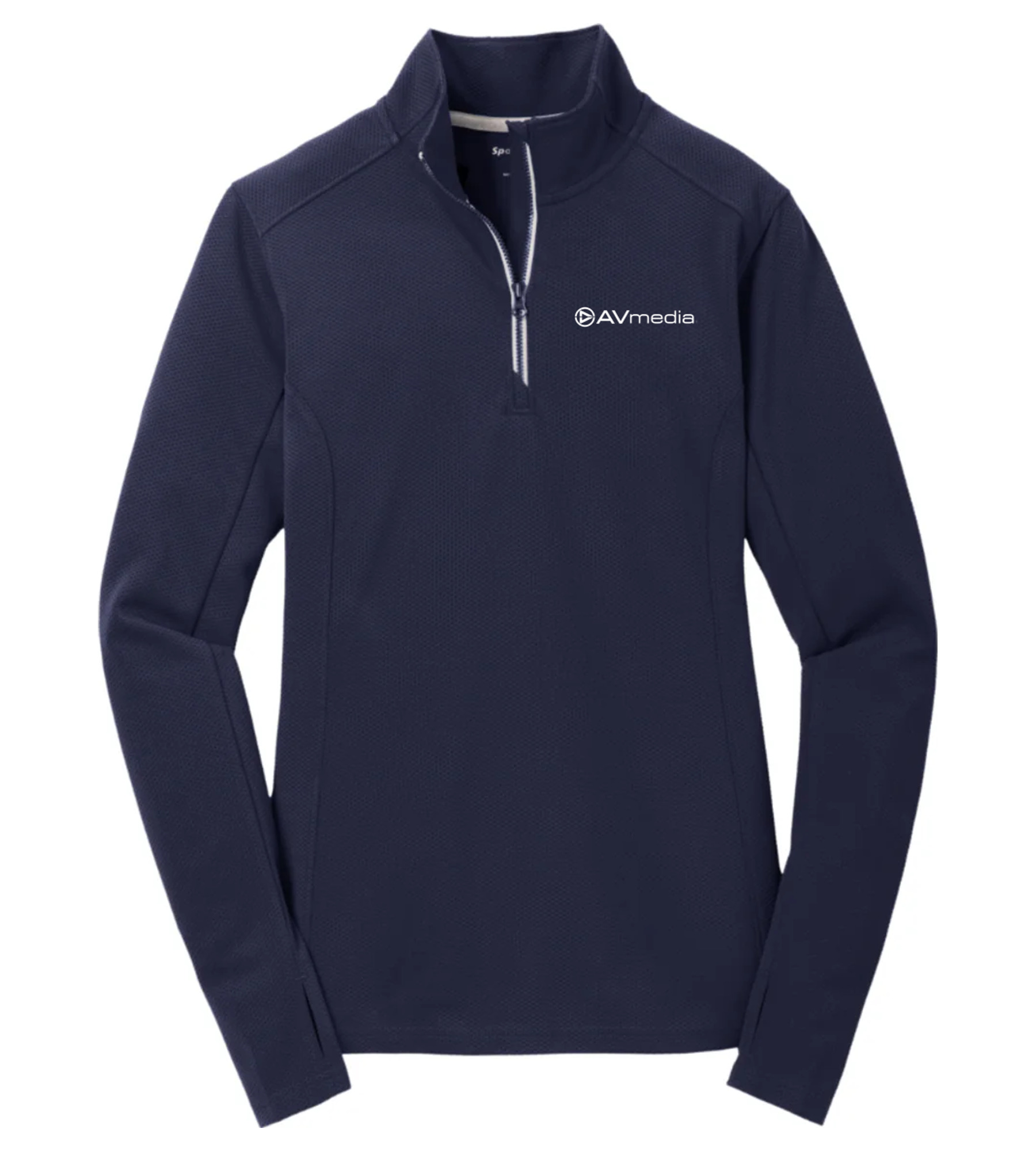 Sport-Tek Ladies Sport-Wick Textured 1/4-Zip Pullover